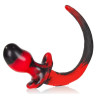 Oxballs Plug Queue Puppy Tail Beagle 9.5 x 5 cm Rouge
